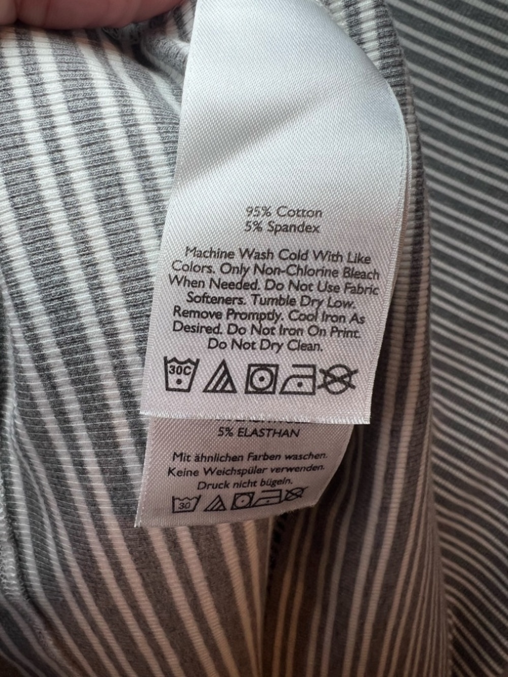Eddie Bauer Lookout Tank Top Sleeveless Shirt Gray White Stripes FreeDry  NEW Lg - Picture 10 of 10